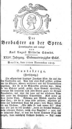 47. Stueck, 21. November 1825