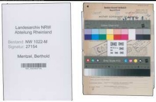 Entnazifizierung Berthold Mentzel , geb. 08.12.1898 (Kaufmaennischer Angestellter)