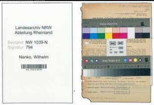 Entnazifizierung Wilhelm Nanko , geb. 30.03.1890 (Beamter)