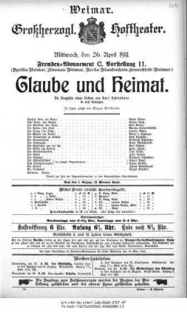 Glaube und Heimat