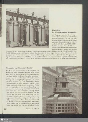 Generator von Siemens-Schuckert