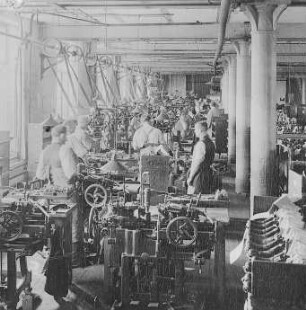 Zwickerei : Technikgeschichte | Technologie | Schuhwarenfabrikation | Schuhwarenfabrik Conrad Tack & Cie AG