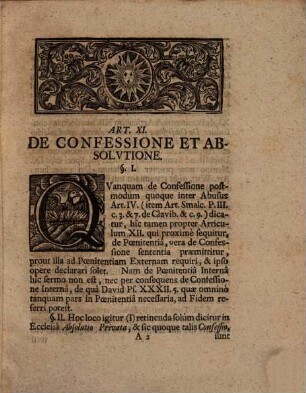 Disputationes secular. ad corpus doctrinae Iulium in memoriam iubilaei secundi Aug. Conf. a. 1730 in acad. Iulia habitae, 7. Ad Aug. Conf. art. XI. usque ad XVII.