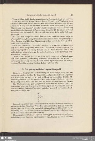 5. Das petrographische Lagerstättenprofil