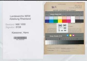 Entnazifizierung Hans Kaessner, geb. 30.07.1897 (Steuergehilfe)