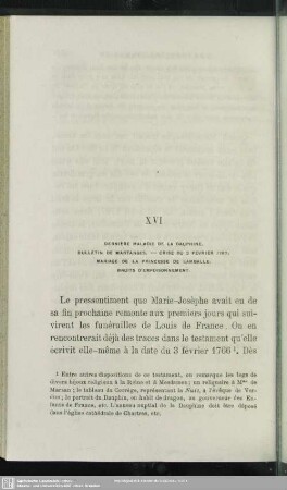 XVI. Dernière Maladie De La Dauphine ...