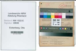 Entnazifizierung Otto Eickenberg , geb. 12.05.1899 (Stadtsekretaer)
