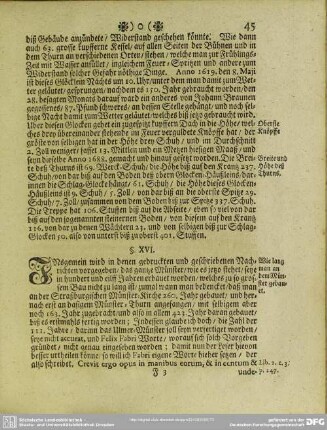 §. XVI. Wie lang man an dem Münster gebauet