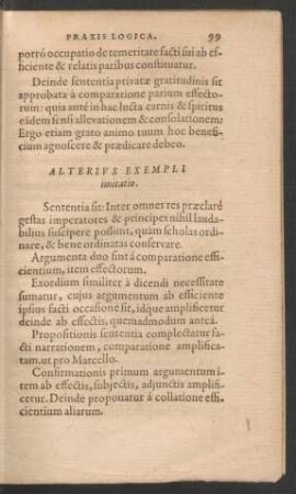 Alterius Exempli imitatio.