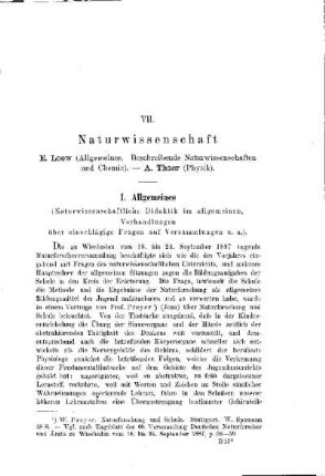 Geographie : [Abteilung B. Die einzelnen Lehrgegenstände]