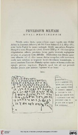 3: Privilegium Militare