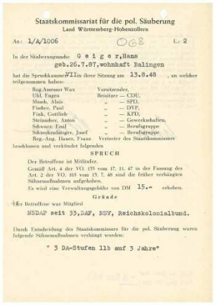 Geiger, Hans