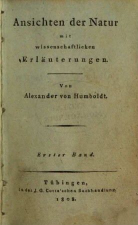Ansichten der Natur