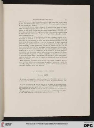 I. Miroirs gravés et a reliefs: Planche XXXI