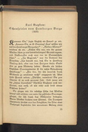 Schauspieler vom Hamburger Berge (1839)