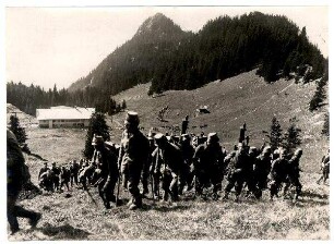 Nr. 116: Aufstieg einer Jäger- und Maschinengewehr-Abteilung in den Bergen, Oberstdorf i.Allgäu