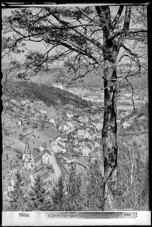 Blick auf Krippen an der Elbe