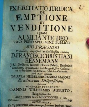 De emptione et venditione