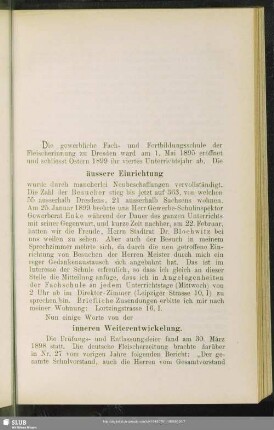 äussere Einrichtung