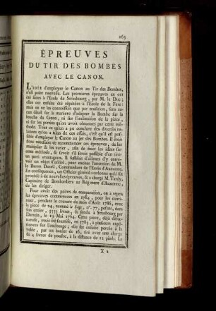 Épreuves du tir des bombes avec le canon