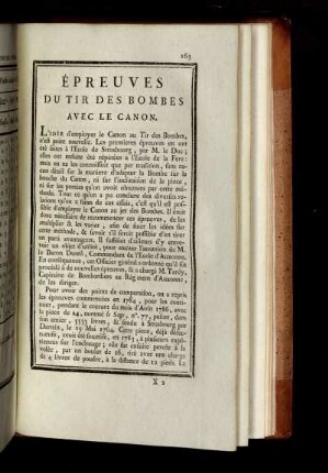 Épreuves du tir des bombes avec le canon