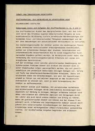 Inhalt des fakultativen Unterrichts