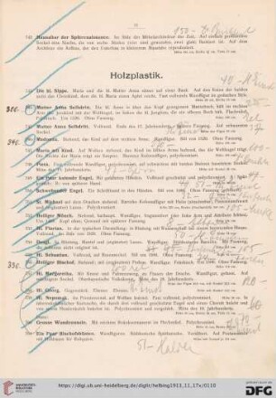 Holzplastik (Nr. 743-769)