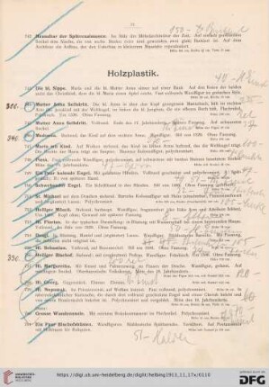 Holzplastik (Nr. 743-769)