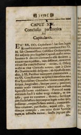 172-176, Caput XV