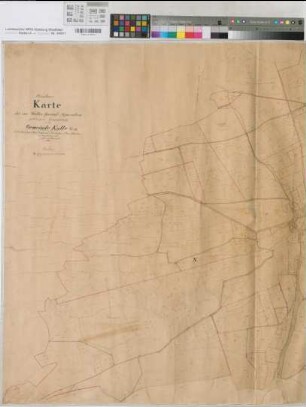 Calle (Meschede), Separation der Feldmark Wallen, Bl. 1 Brouillonkarte