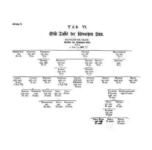 Tab. VI. Erste Taffel der schwartzen Linie.