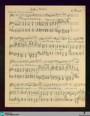 2 Lieder - Mus. Hs. 1411,6 : V, pf