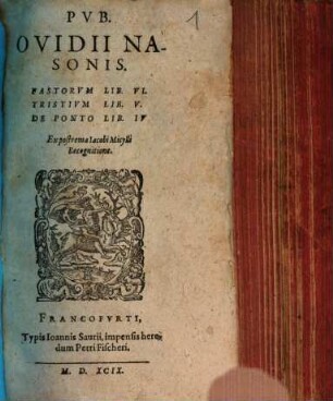 Pvb. Ovidii Nasonis Fastorvm Lib. VI