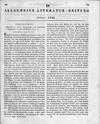 Bröcker, L. O.: Vorarbeiten zur römischen Geschichte. Tübingen: Fues 1842 (Beschluss von Nr. 17)