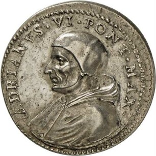 Medaille auf Papst Hadrian VI. mit Darstellung der heiligen Petrus und Paulus, 1522-23