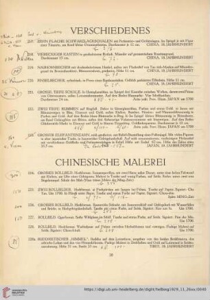 Verschiedenes (Nr. 217-223)