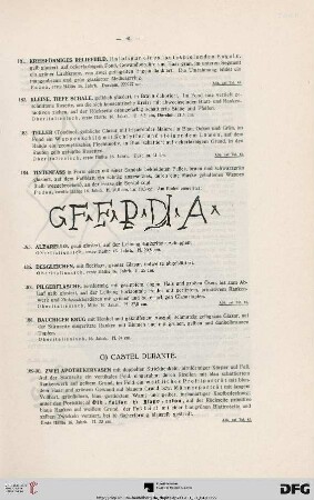 G) Castel Durante. (Nr. 189-209)