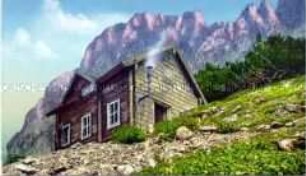 Werfener Hütte, mit Blick auf das Jennengebirge, bei Salzburg