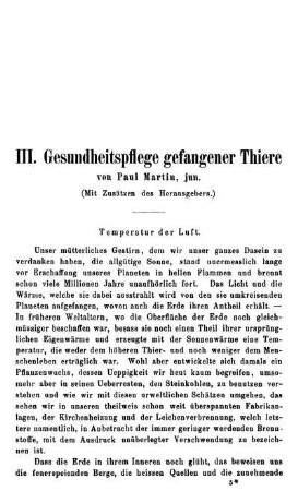 Temperatur der Luft.
