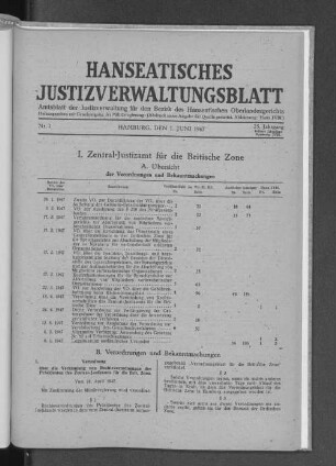 25. Jahrgang, Nr. 1