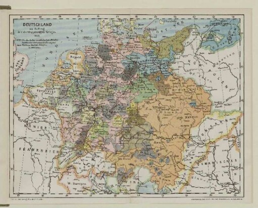 Deutschland zu Anfang des dreißigjährigen Krieges 1618