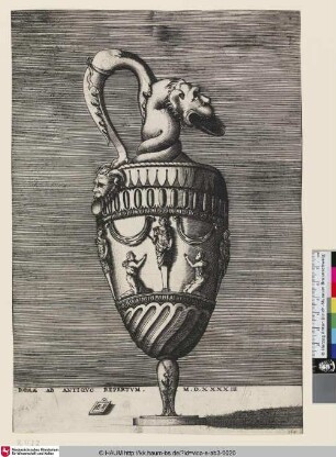 [Aiguière, dont la partie supérieure offre la tête d'un homme monstreux; Ewer with a Grotesque Head; Ewer mit einem grotesken Kopf]