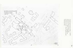 Schloßparktheater, Berlin-Steglitz (Diplomarbeit bei Willy Kreuer): Lageplan 1:500