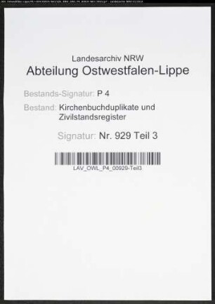 Kirchenbuchduplikat der evangelischen Gemeinde Sprockhövel, Ennepe-Ruhr Kreis (GHT 1838-1840). Zu G 1838 siehe auch P 4 Nr. 929/Teil 3. (Gemeinde: Evangelische Gemeinde Sprockhövel)
