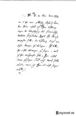 19: Brief von Wilhelm Heinse an Johann Wilhelm Ludwig Gleim