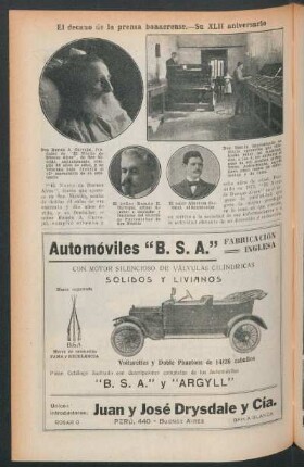 El decano de la prensa bonaerense.- Su XLII aniversario