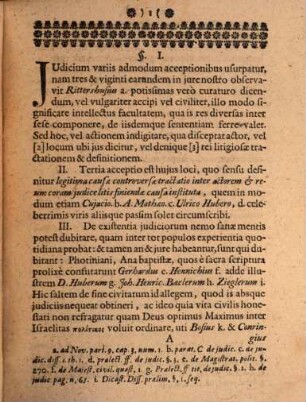 De Causis Judiciorum Externis, Disquisitio Politica