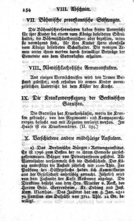 VIII. Römischkatholische Armenanstalten