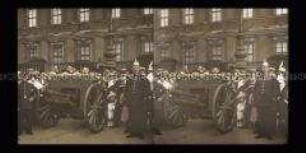 Russisches Geschütz am Kaiserlichen Schloss, Berlin