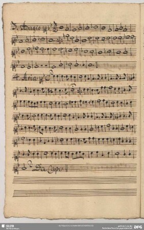3. Anonymus, Adagio, c-Moll